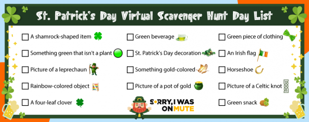 virtual scavenger hunt day list