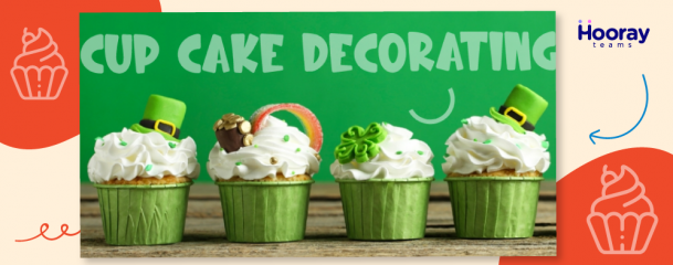 st. patrick's cup cake decoration